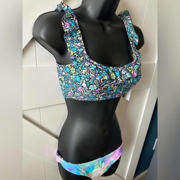 Raisins Porta Del Sol On / Off-the-Shoulder Swim Top &  Bottom - Small NWT - Picture 4 of 6